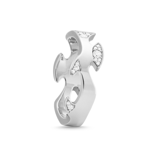 FUSION CENTRE Anel Diamant (Ouro branco) no grupo Anéis / Anéis de ouro branco em SCANDINAVIAN JEWELRY DESIGN (20001064)