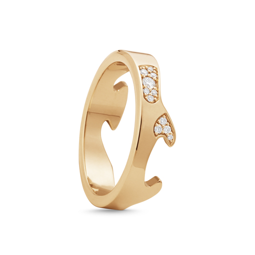 FUSION END Anel Diamant (Ouro rosa) no grupo Anéis / Anéis de noivado & alianças em SCANDINAVIAN JEWELRY DESIGN (20001066)