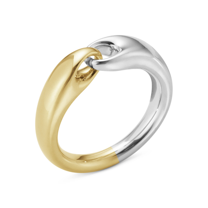 REFLECT SMALL Anel Prata Ouro no grupo Anéis / Anéis de prata em SCANDINAVIAN JEWELRY DESIGN (20001181)