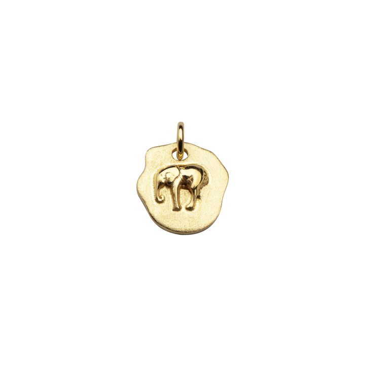 Letters elephant pendant Ouro no grupo Colares / Colares de ouro em SCANDINAVIAN JEWELRY DESIGN (2112620001)