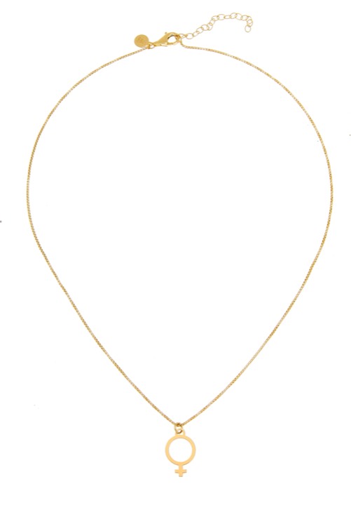 Letters venus big neck Ouro 42-47 cm no grupo Colares / Colares de ouro em SCANDINAVIAN JEWELRY DESIGN (2212120002)