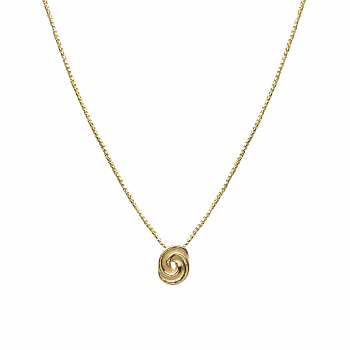 Loop bun Colares 42-47 cm no grupo Colares / Colares de ouro em SCANDINAVIAN JEWELRY DESIGN (2222120002)