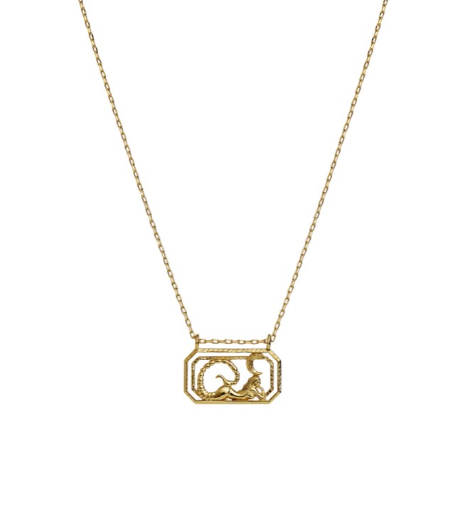 Zodiac skorpion Colares (Ouro) 45 cm no grupo Colares / Colares de ouro em SCANDINAVIAN JEWELRY DESIGN (2576a)