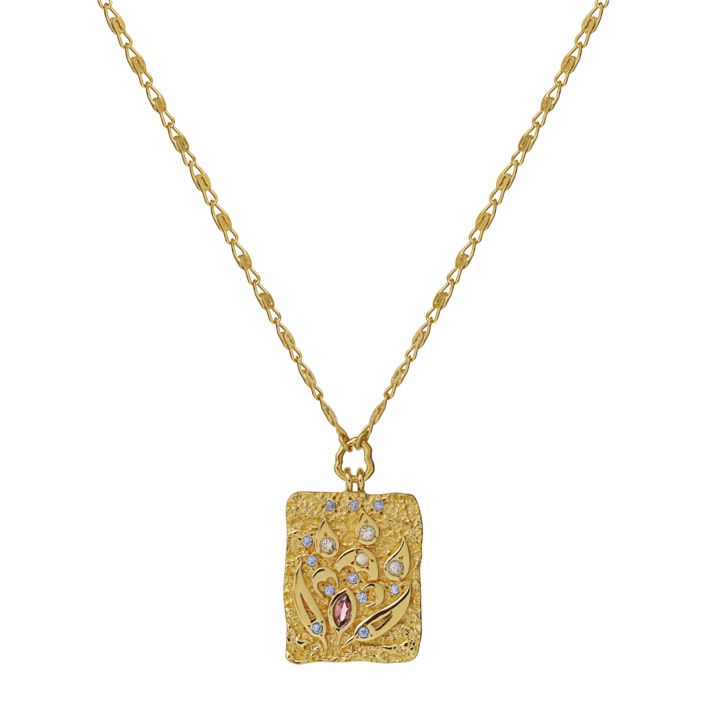 Fleur Colares (Ouro) 43 cm no grupo Colares / Colares de ouro em SCANDINAVIAN JEWELRY DESIGN (2590a)