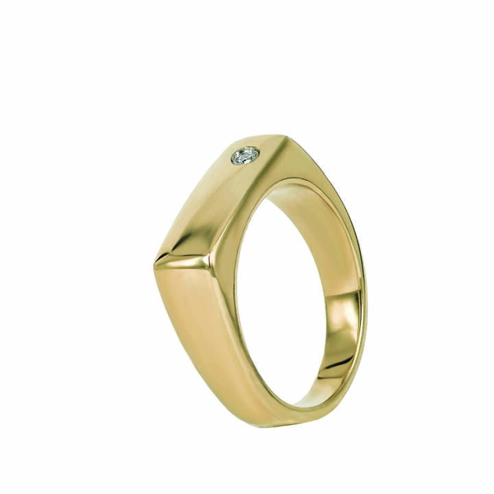 NOUR Stone Ouro Anel no grupo Anéis em SCANDINAVIAN JEWELRY DESIGN (359327V)