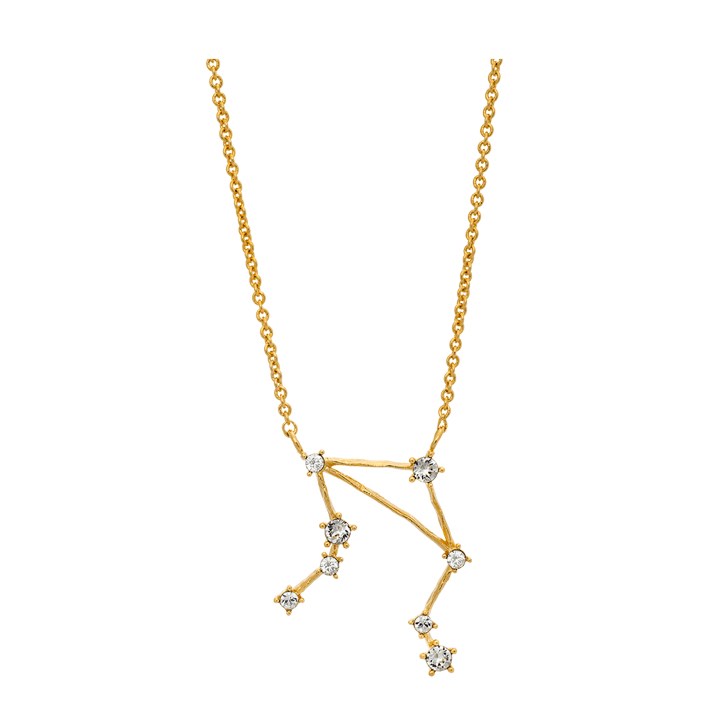 Libra (Vågen) star sign Colares - Crystal (Ouro) no grupo Colares / Colares de ouro em SCANDINAVIAN JEWELRY DESIGN (43003)