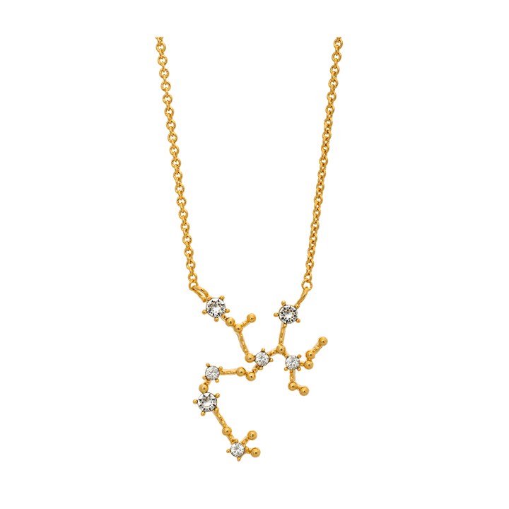 Sagittarius (Skytten) star sign Colares - Crystal (Ouro) no grupo Colares / Colares de ouro em SCANDINAVIAN JEWELRY DESIGN (43004)