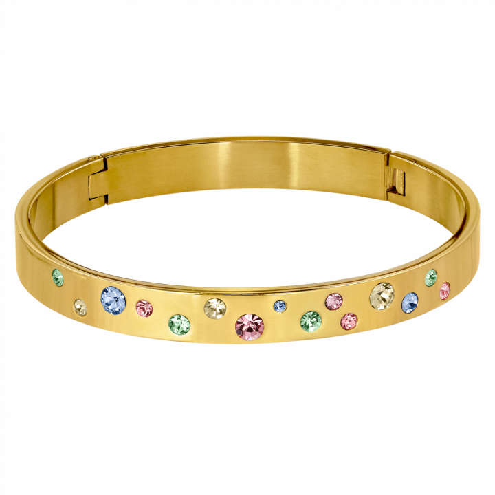 CLARE 2 Ouro PASTEL MULTI no grupo Pulseira / Pulseiras de ouro em SCANDINAVIAN JEWELRY DESIGN (440142)