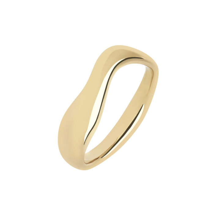 Vayu Ring Goldplated Silver no grupo Anéis / Anéis de ouro em SCANDINAVIAN JEWELRY DESIGN (500417YG)