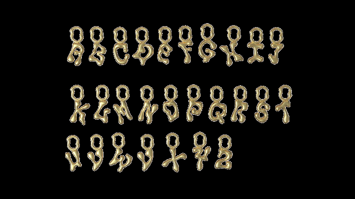 Fluent Letter Gold no grupo  em SCANDINAVIAN JEWELRY DESIGN (700023YG)