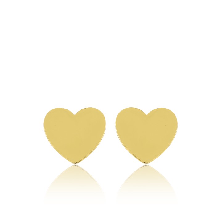 Heart Mini Studs Brinco (Ouro) no grupo Brincos / Brincos de ouro em SCANDINAVIAN JEWELRY DESIGN (E1451GPS0-OS)