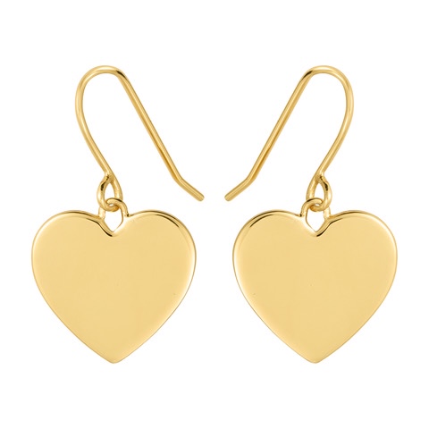 Heart Hook Brinco (Ouro) no grupo Brincos / Brincos de ouro em SCANDINAVIAN JEWELRY DESIGN (E2102GPS0-OS)