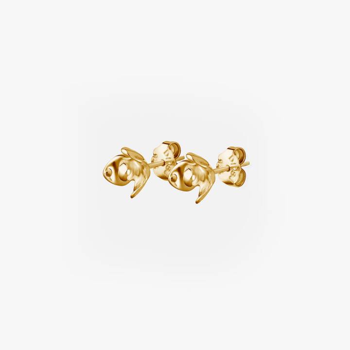 Lotus Brinco Ouro no grupo Brincos / Brincos de ouro em SCANDINAVIAN JEWELRY DESIGN (LTS-E1S000-G)