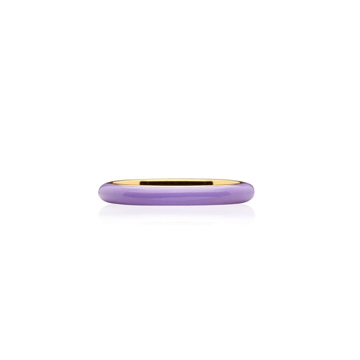 Enamel thin Anel purple (Ouro) no grupo Anéis / Anéis de ouro em SCANDINAVIAN JEWELRY DESIGN (R2140GEPU)