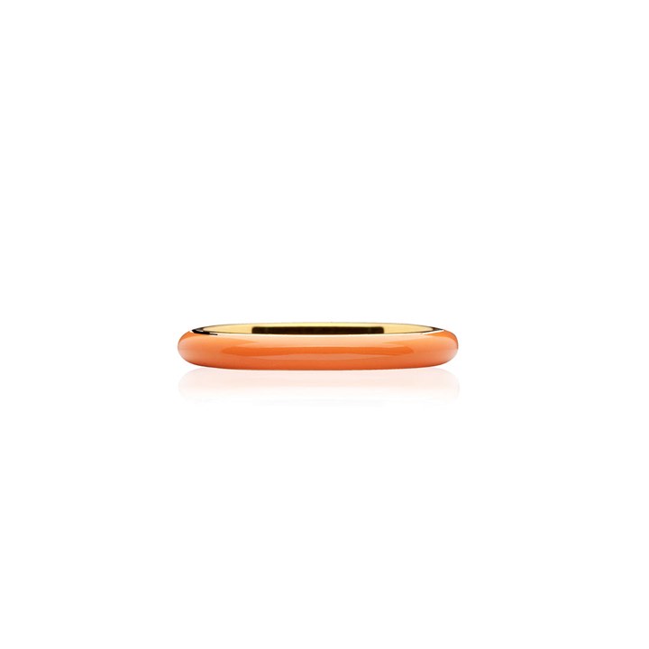 Enamel thin Anel orange (Ouro) no grupo Anéis / Anéis de ouro em SCANDINAVIAN JEWELRY DESIGN (R2140GPEO)