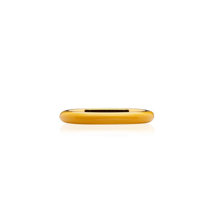 Enamel thin Anel yellow (Ouro) no grupo Anéis / Anéis de ouro em SCANDINAVIAN JEWELRY DESIGN (R2140GPEY)