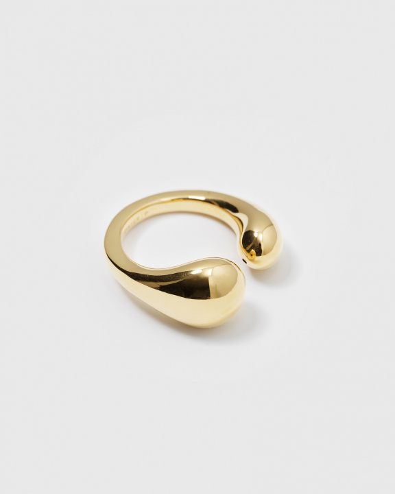 Bolded Drops Ring Gold no grupo Anéis / Anéis de ouro em SCANDINAVIAN JEWELRY DESIGN (RG1198)