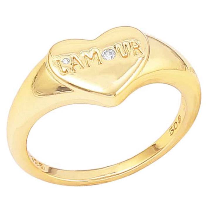 L'amour Anel Ouro no grupo Anéis / Anéis de ouro em SCANDINAVIAN JEWELRY DESIGN (S08224G)