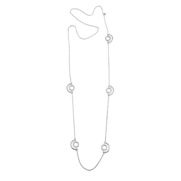 Arc Long Colares Prata 80 cm no grupo Colares / Colares de prata em SCANDINAVIAN JEWELRY DESIGN (S220)
