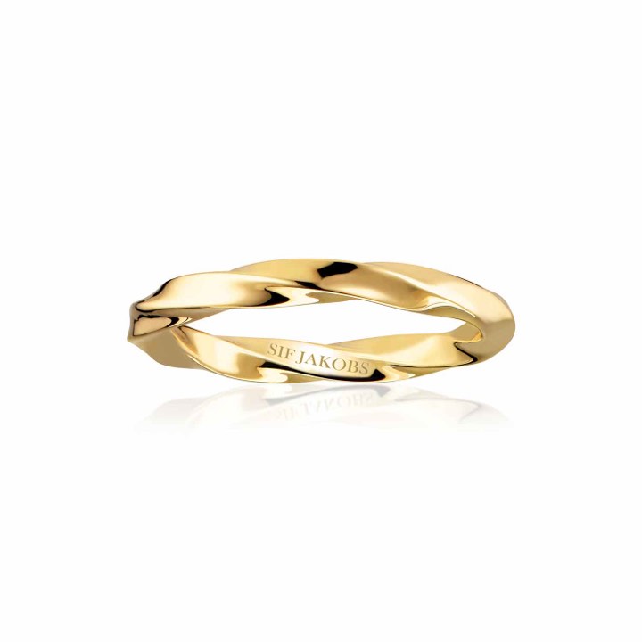 FERRARA PICCOLO PIANURA Anel (Ouro) no grupo Anéis / Anéis de ouro em SCANDINAVIAN JEWELRY DESIGN (SJ-R12107-SG)