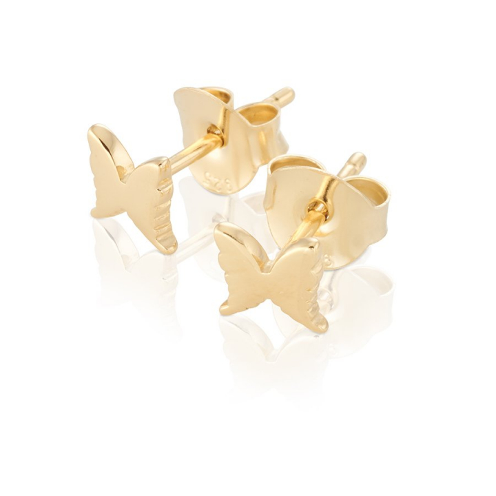 Petite Earrings Gold no grupo Brincos / Brincos de ouro em SCANDINAVIAN JEWELRY DESIGN (gp12)