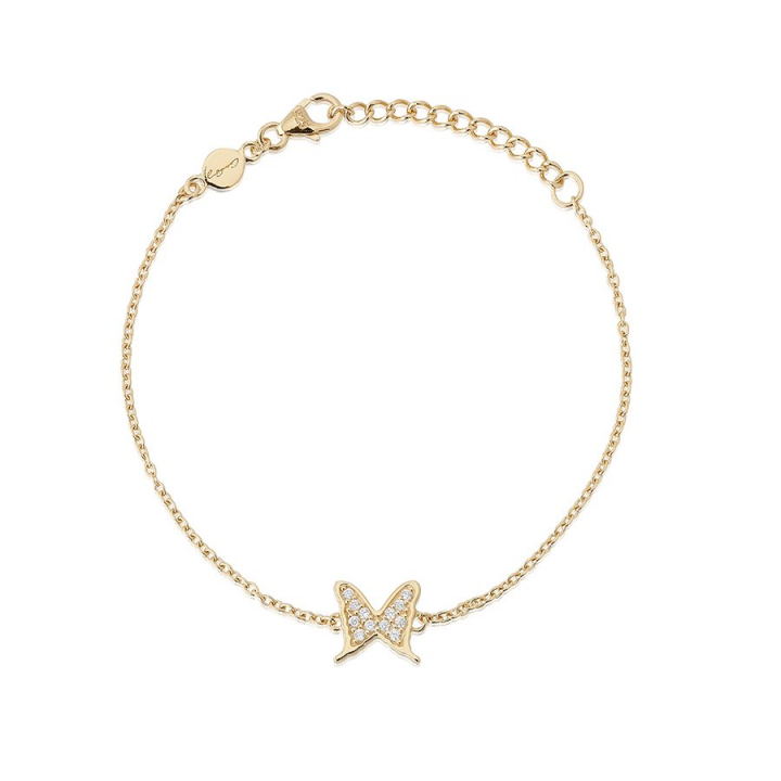 Petite papillion sparkling Bracelet Gold no grupo Pulseira / Pulseiras de ouro em SCANDINAVIAN JEWELRY DESIGN (gp125)