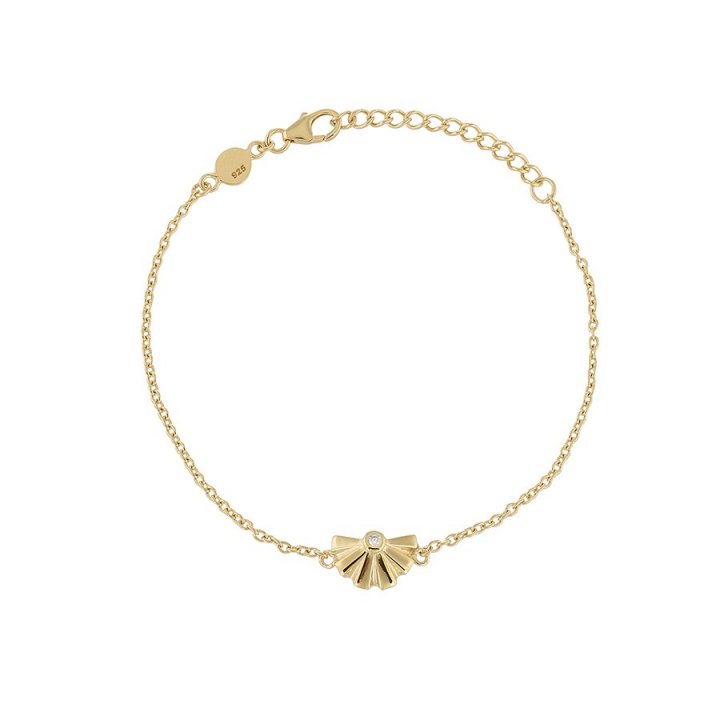 Sunfeather Bracelet Gold no grupo Pulseira / Pulseiras de ouro em SCANDINAVIAN JEWELRY DESIGN (gp135)