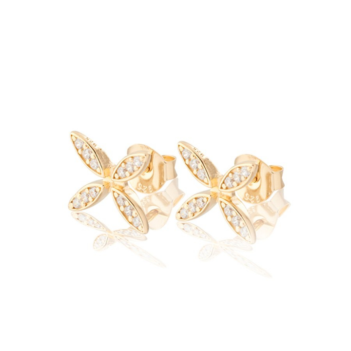 Ellipse mini Earrings Gold no grupo Brincos / Brincos de ouro em SCANDINAVIAN JEWELRY DESIGN (gp14)