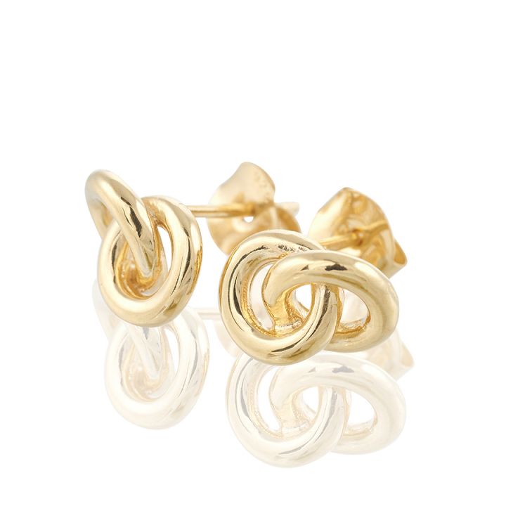 The knot  Earrings Gold no grupo Brincos / Brincos de ouro em SCANDINAVIAN JEWELRY DESIGN (gp41)