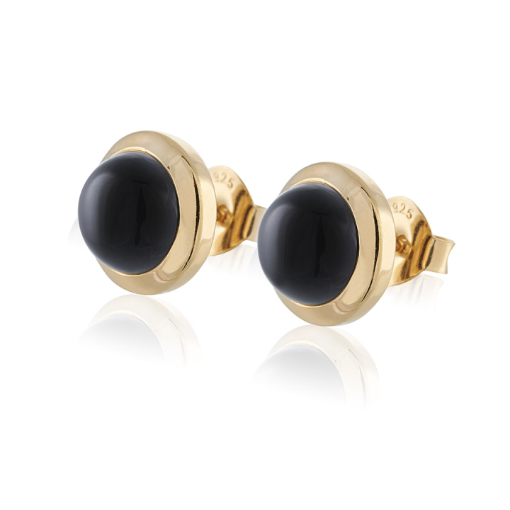 Devine Stone Earrings Gold no grupo Brincos / Brincos de ouro em SCANDINAVIAN JEWELRY DESIGN (gp61)