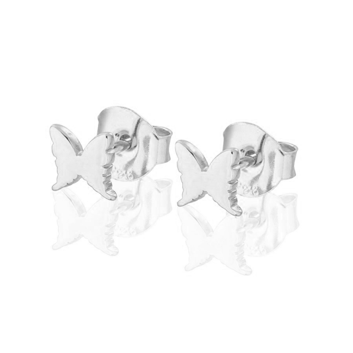 Petite papillion  Earrings Silver no grupo Brincos / Brincos de prata em SCANDINAVIAN JEWELRY DESIGN (s109)