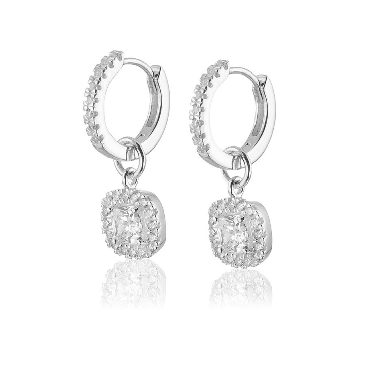 Glamorous Earrings creol Silver no grupo Brincos / Brincos de prata em SCANDINAVIAN JEWELRY DESIGN (s306)