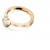 The Wedding Thin 0.40 ct Diamante Anel Ouro