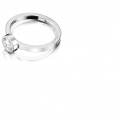 The Wedding Thin 0.40 ct Diamante Anel Ouro branco