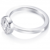 Wedding & Stars 0.40 ct Diamante Anel Ouro branco