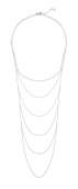 CU draped Colares Prata 90 cm