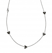 Butterfly chain Colares Black 90-95 cm
