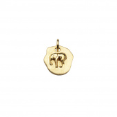 Letters elephant pendant Ouro