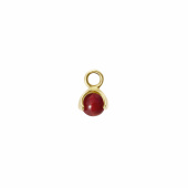 Letters stone 7 carnelian pend Ouro