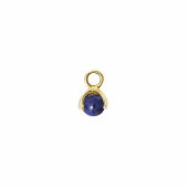 Letters stone 9 lapis pend Ouro