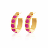 Dottie hoops pink Ouro