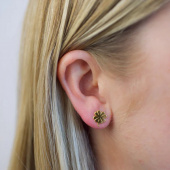 Clover studs Ouro